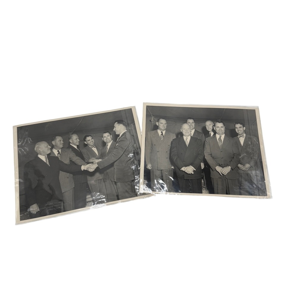 Frank Rogers & Son Vintage B&W Photographs 8x10 Dallas Texas 1950s Set of 2
